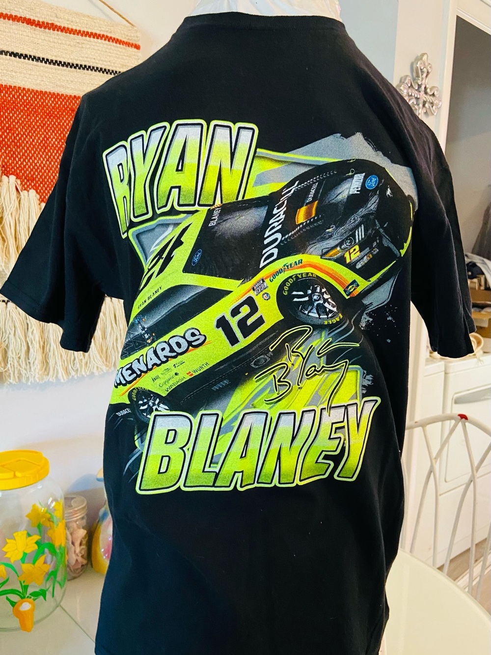 Ryan Blaney # 12 NASCAR T- Shirt Medium New